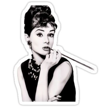 375x360 Audrey Stickers Products In Audrey Hepburn, Audrey