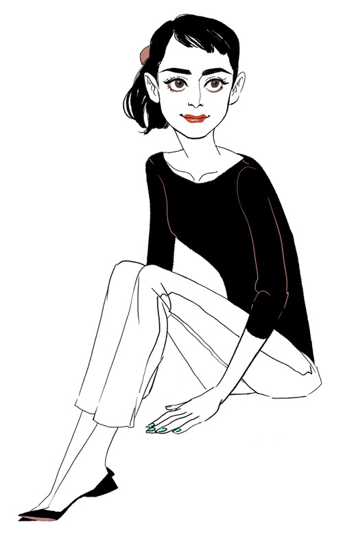 500x776 leslie hung audrey hepburn for oats! she asked me to draw her
