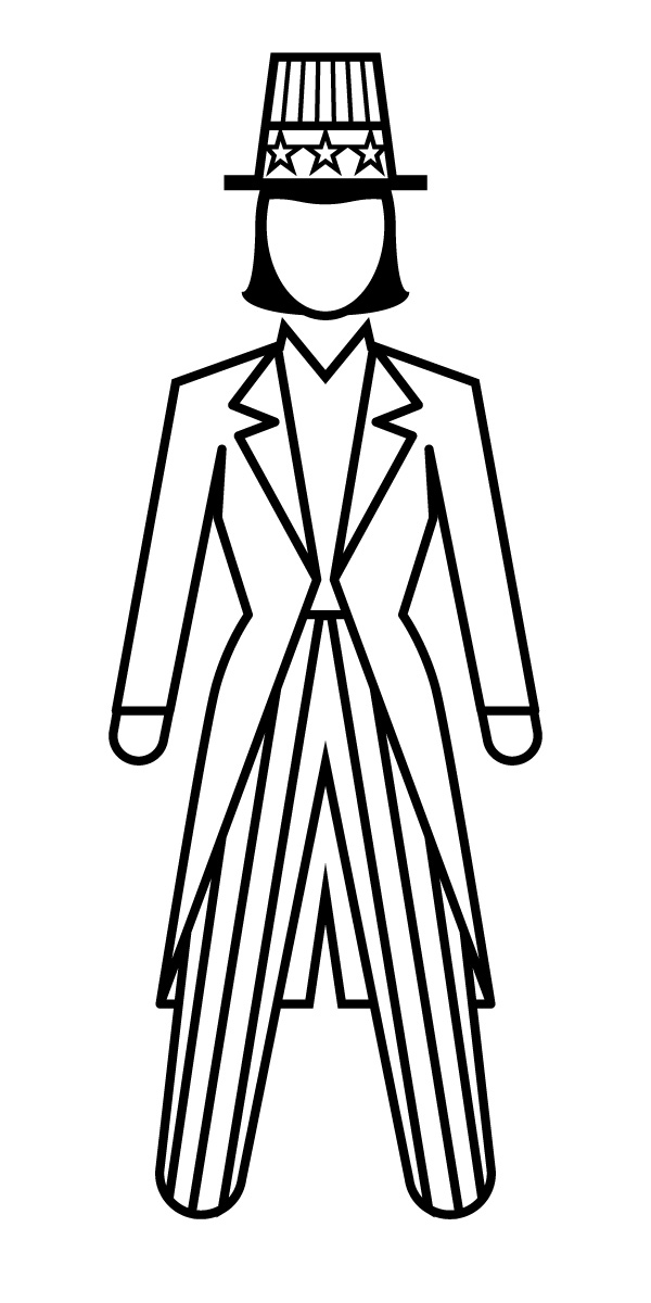 600x1200 Clip Art People Aunt Sam Bampw