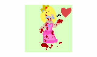 320x188 My Aunt Requested I Make A Pixel Drawing Of An Evil Princess Peach