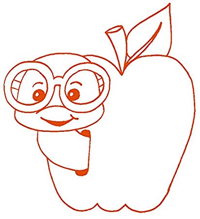 412x450 Hbarsci Apple Worm Vinyl Decal