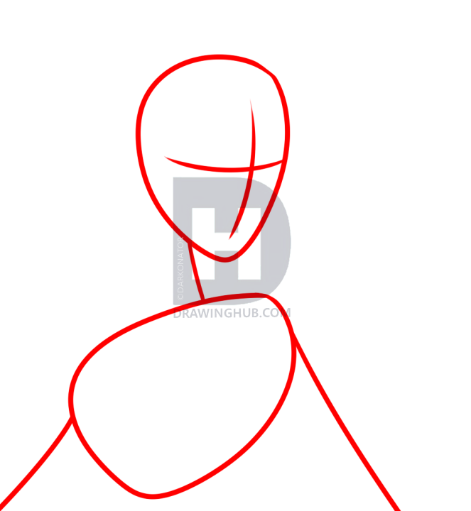 663x720 Dark Aurora Drawing Lesson, Step