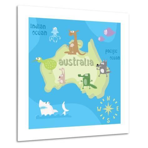 473x473 Concept Design Map Of Australian Continent With Animals Drawing