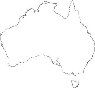 363x336 Map For Australia Map Template