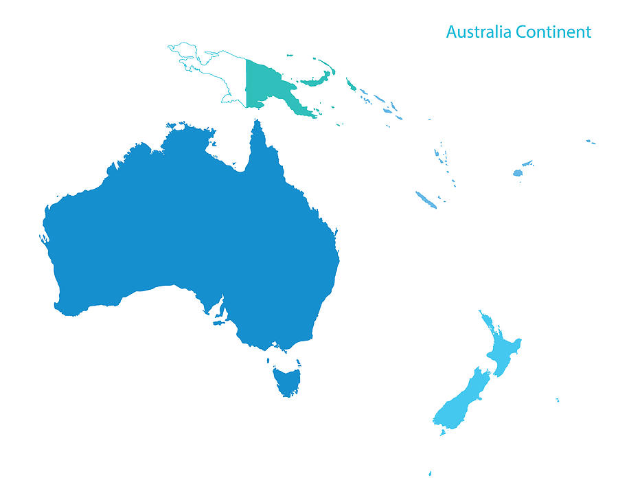 900x712 Map Of Australia And Oceania Continent