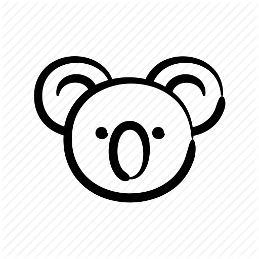 512x512 Animal, Australia, Hand Drawn, Koala, Wild, Zoo Icon