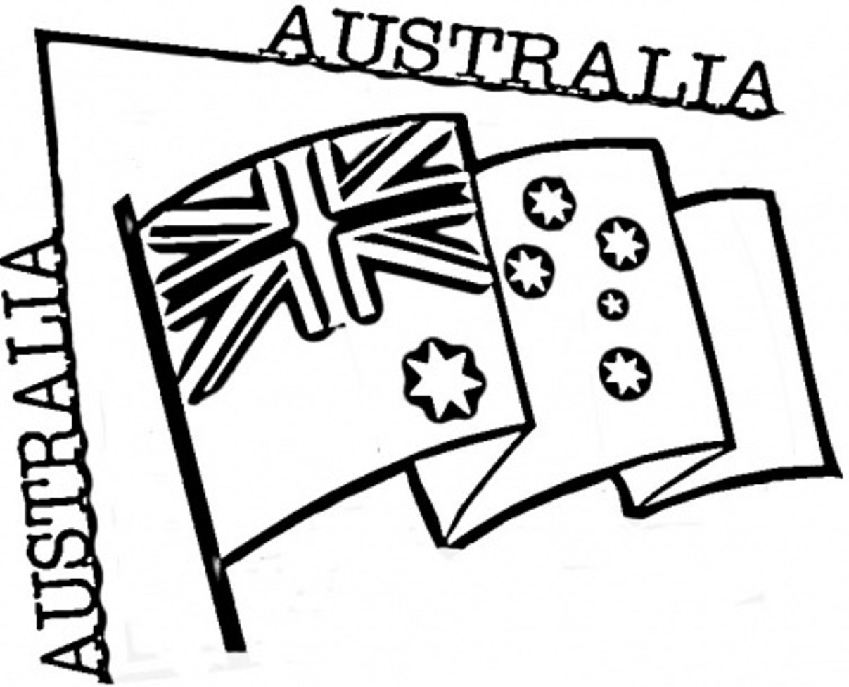 1207x976 Australian Flag Coloring Page Australian Flag Coloring