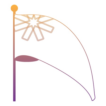 450x450 Waving Australian Flag Icon Over White Background, Colorful Design