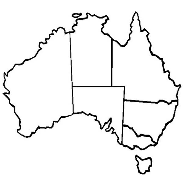 600x580 Australia Drawing Free Download