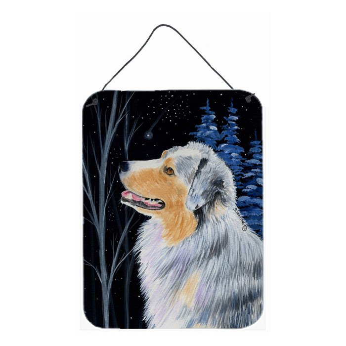 700x700 Caroline's Treasures Starry Night Australian Shepherd Painting