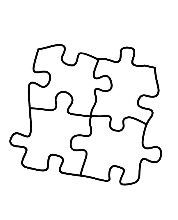 612x758 Autism Puzzle Piece Coloring Page, Free Coloring Pages