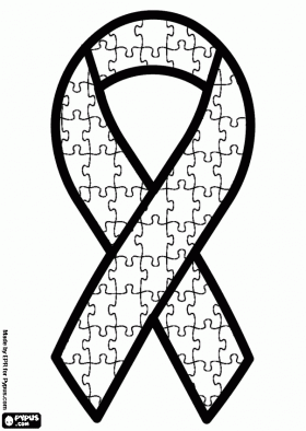 280x394 World Autism Awareness Day, April A Ribbon With Puzzle Pieces