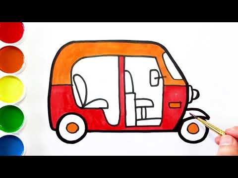 480x360 Learn Colors With Tuk Tuk Auto Drawing And Painting For Kids Amimi