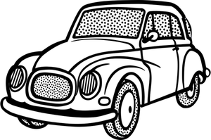 300x199 Free Car Line Drawing Vector