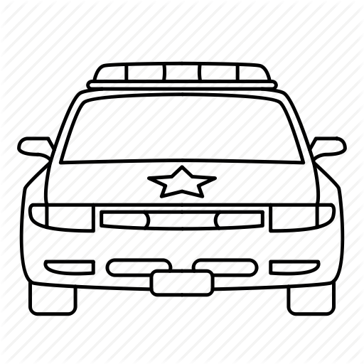 512x512 Auto, Car, Crime, Law, Police, Security Icon