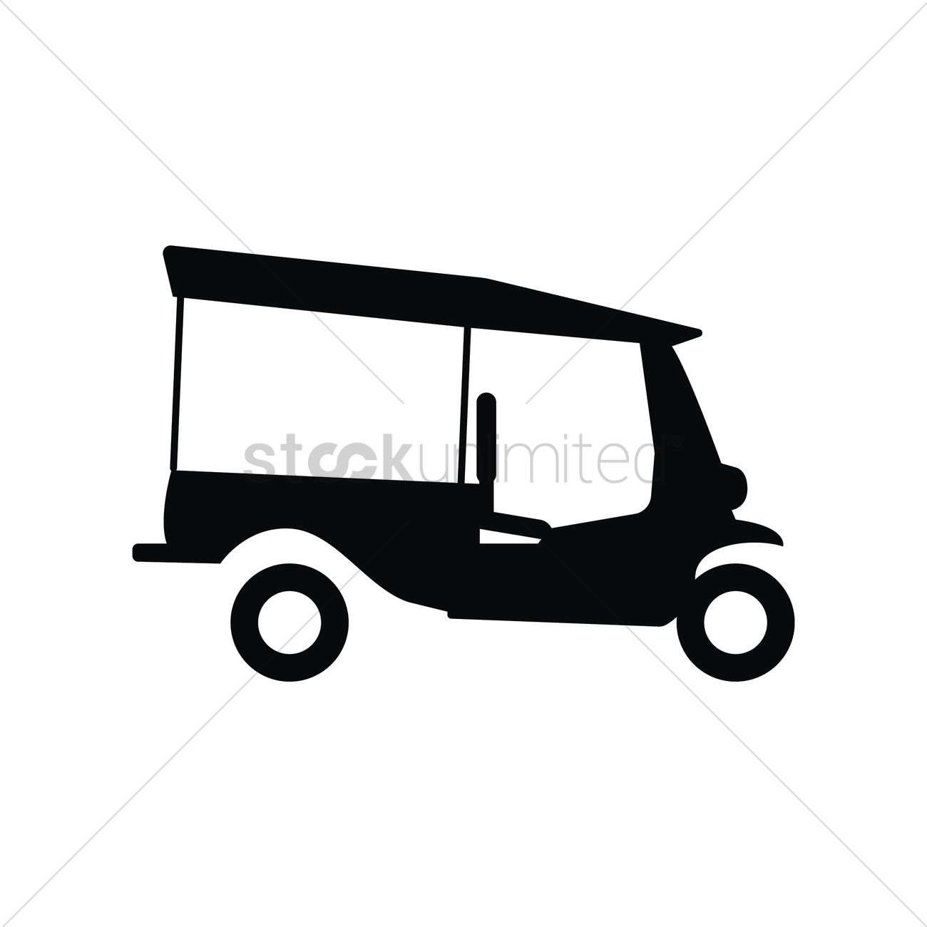 1300x1300 E Rickshaw Clipart