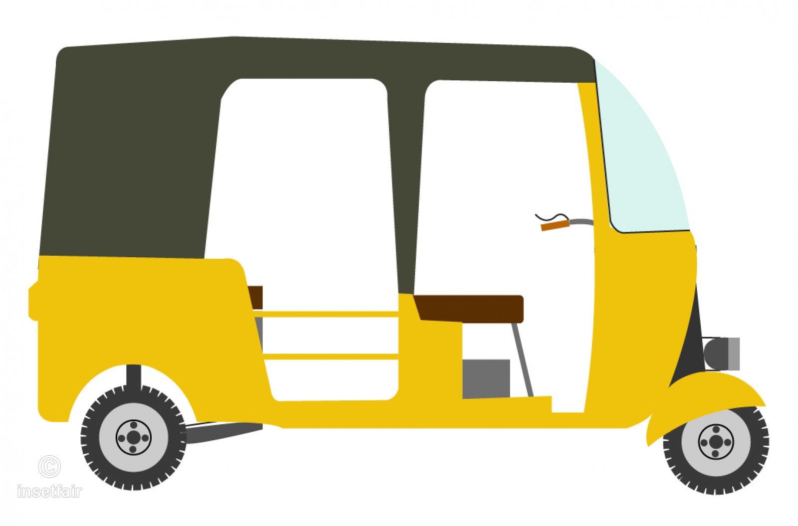 1600x1055 Rental Auto Rickshaw Sidev View Png Image With Adobe Illustrator