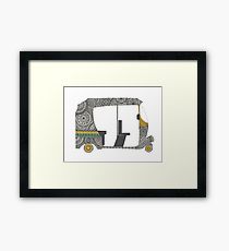 210x230 Auto Rickshaw Drawing Framed Prints Redbubble