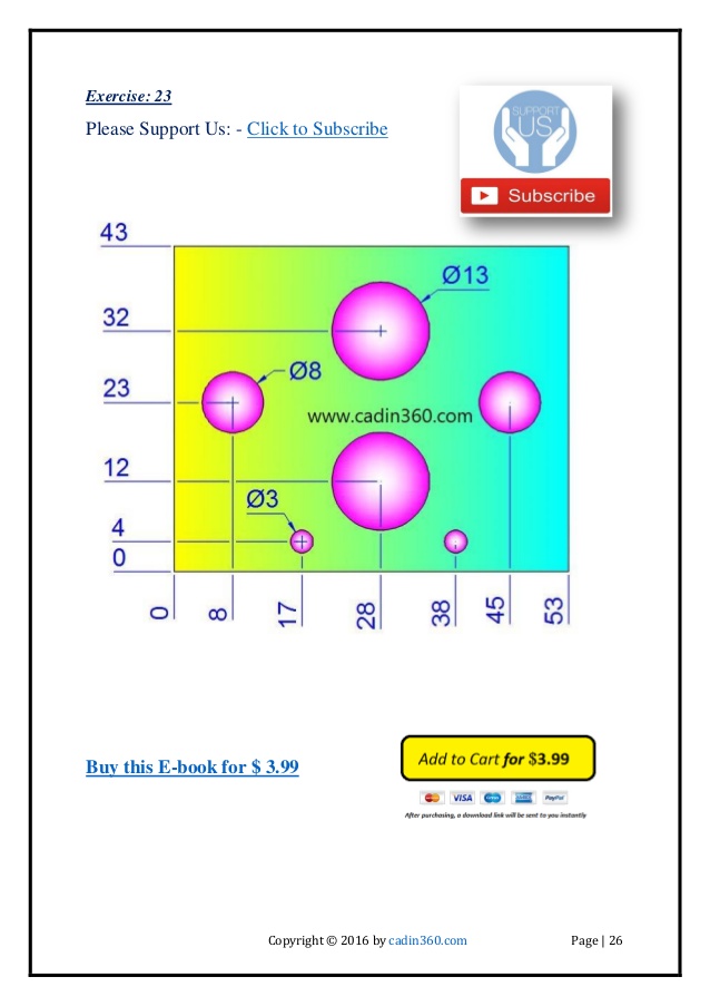 638x903 Cad Exercises Practice Drawing