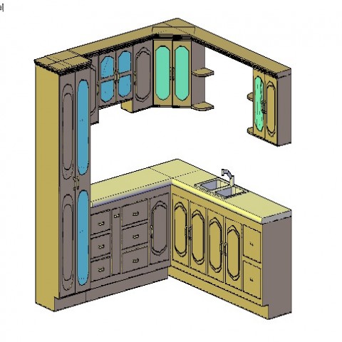 480x480 Double Bedroom Plan Model Cad Drawing Details Max