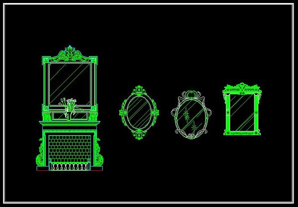 599x416 Architecture Decoration Drawing Cad Design Free Cad Blocks