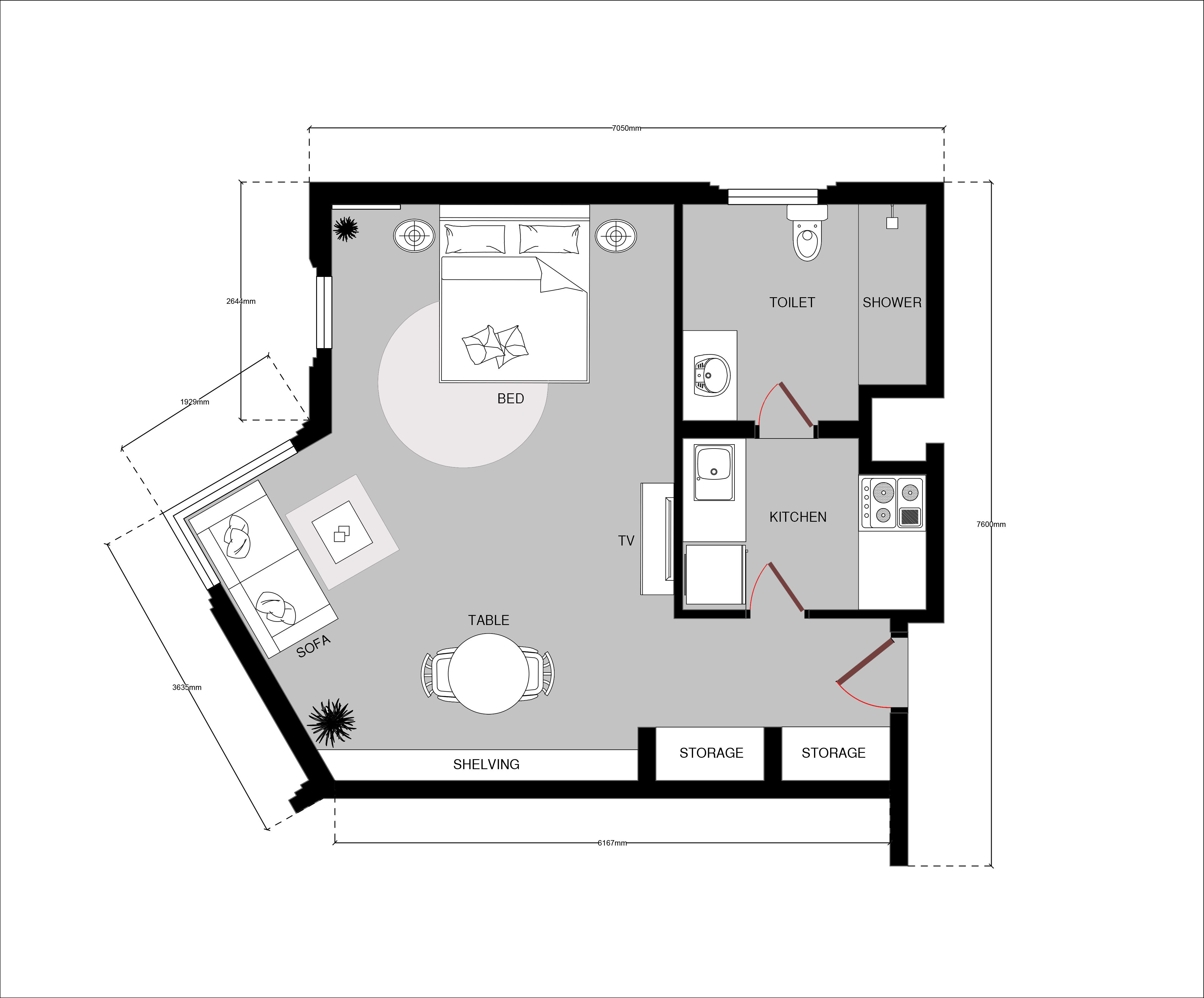 4208x3489 Draft Autocad Drawings Of Plans And Sections