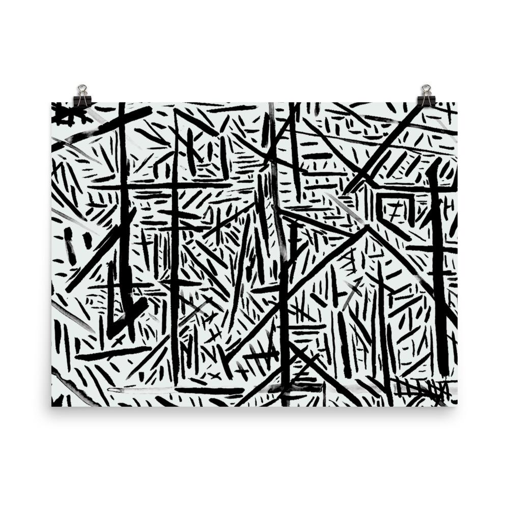 1000x1000 Straight Automatic Drawing Matte Print Vessel Artwork