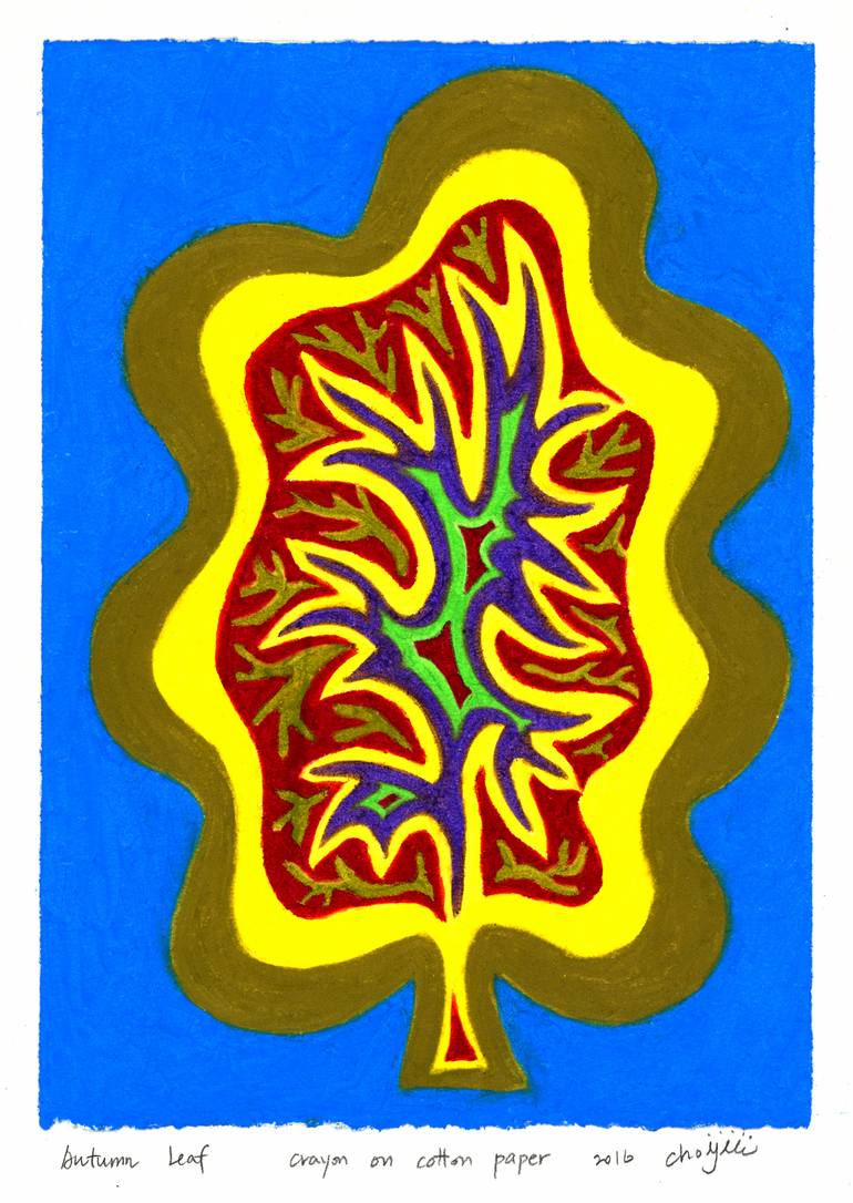 770x1086 An Autumn Leaf Drawing