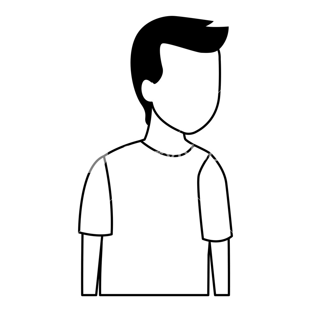 1000x1000 Kid Boy Avatar Cartoon Vector Illustration Graphic Design Royalty