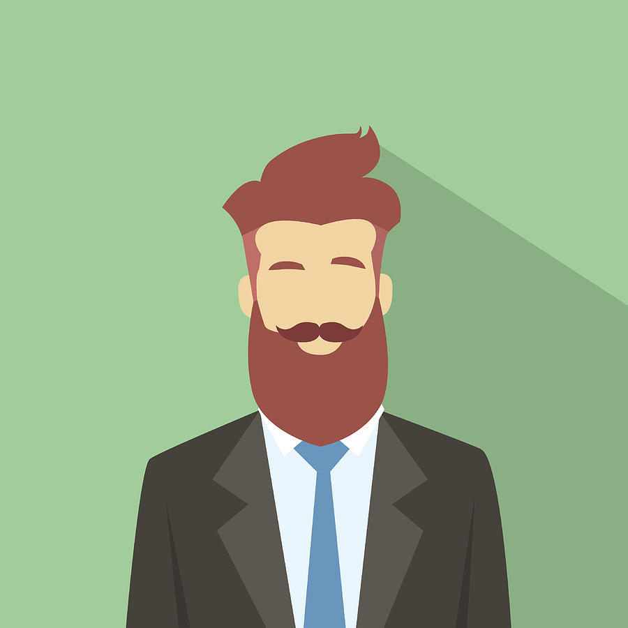 900x900 Business Man Profile Icon Male Avatar Hipster Drawing