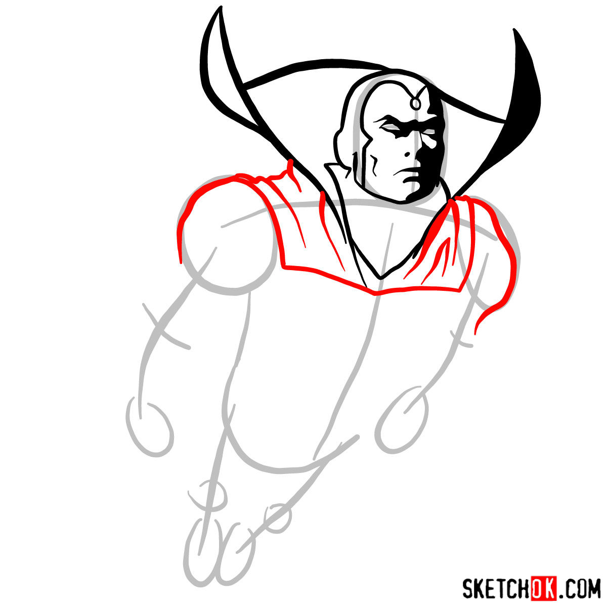 1200x1200 How To Draw The Vision From The Avengers Film