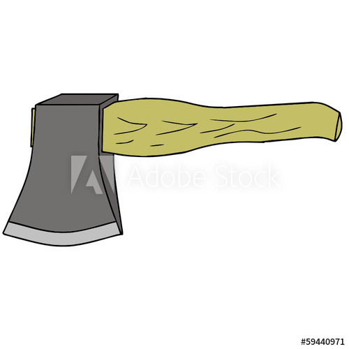 500x500 Ax Vector Drawing