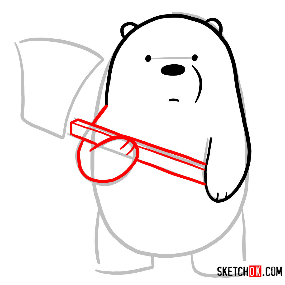 1200x1200 How To Draw Ice Bear With An Axe We Bare Bears