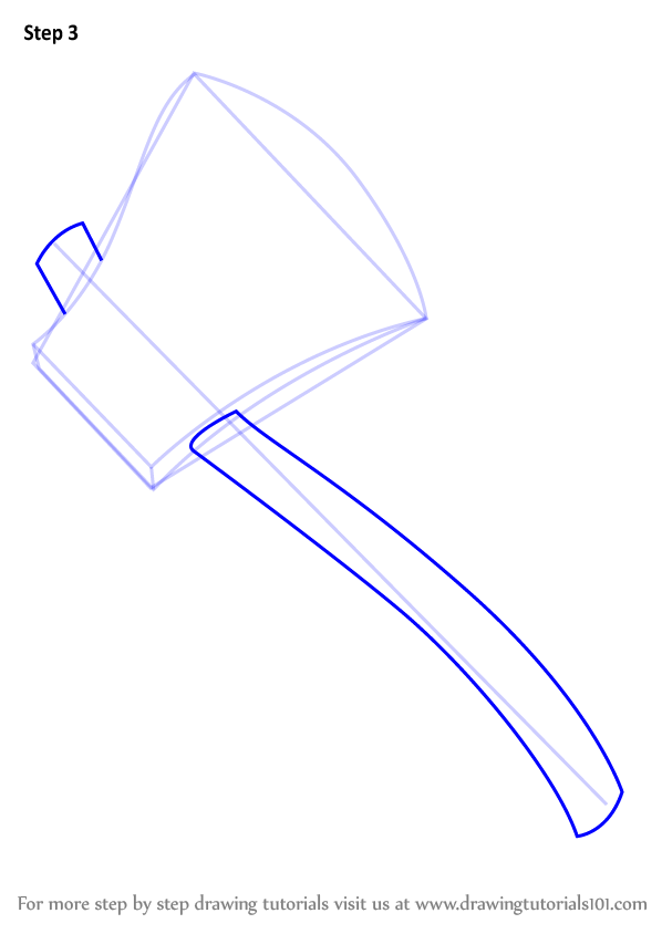 598x844 Learn How To Draw Fireman Axe
