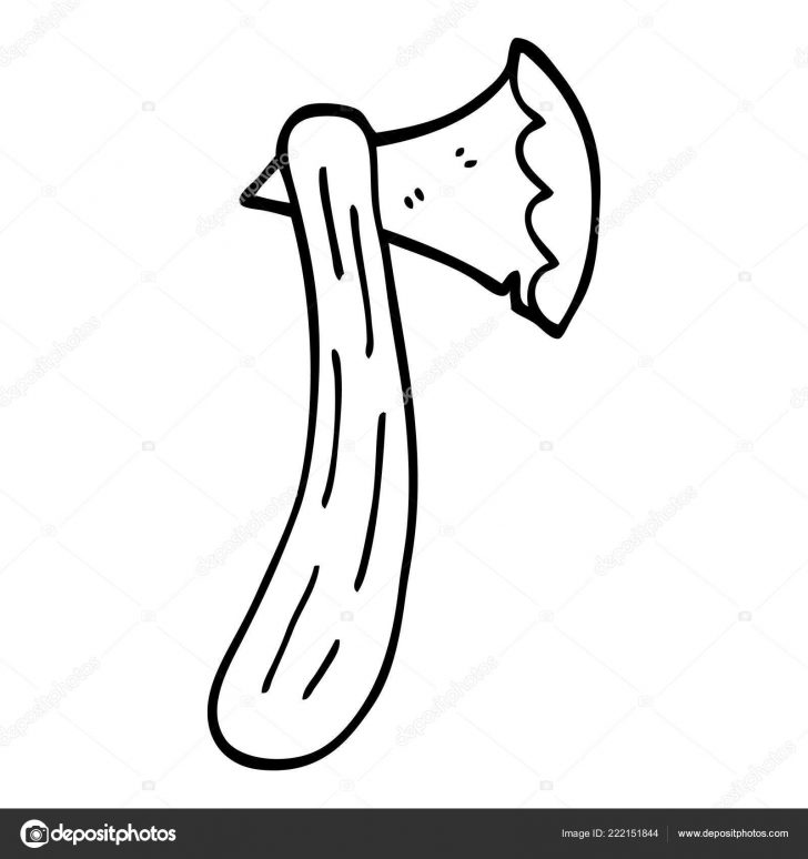 728x774 Magnificent Axe Drawing Images Step