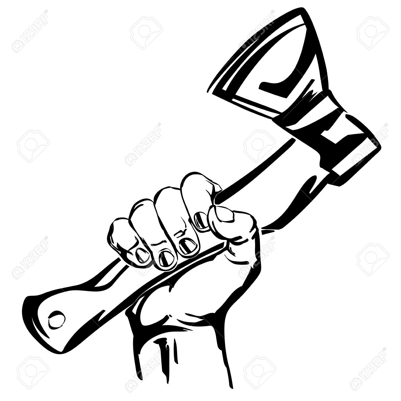 1300x1300 Axe Drawing Hatchet For Free Download