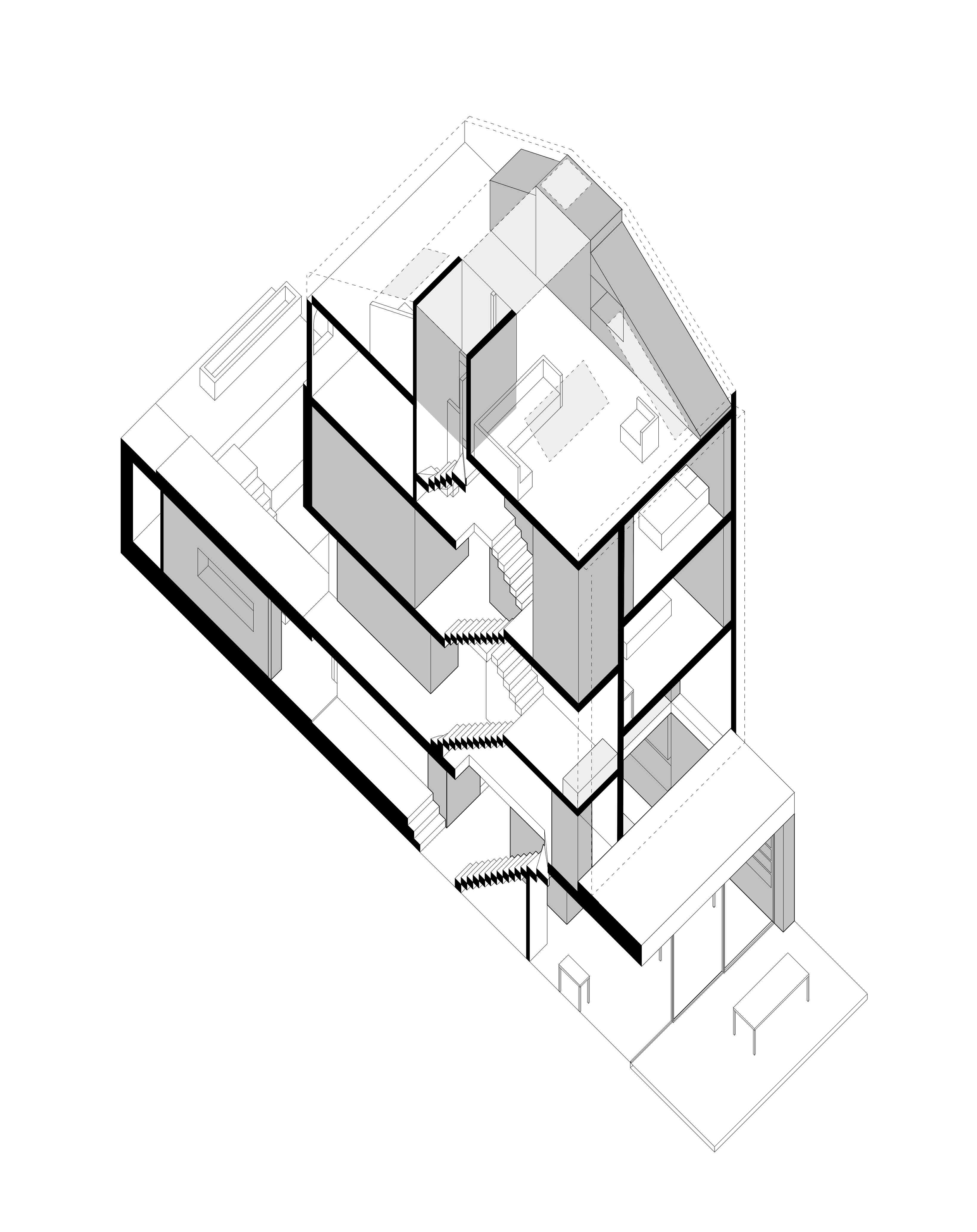 2364x2980 shelving units and concealed doors compartmentalise london home