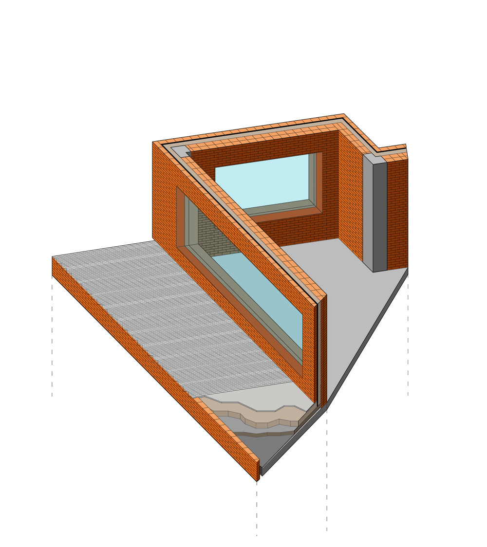 1000x1124 Year Physical Model And Axonometric Drawing