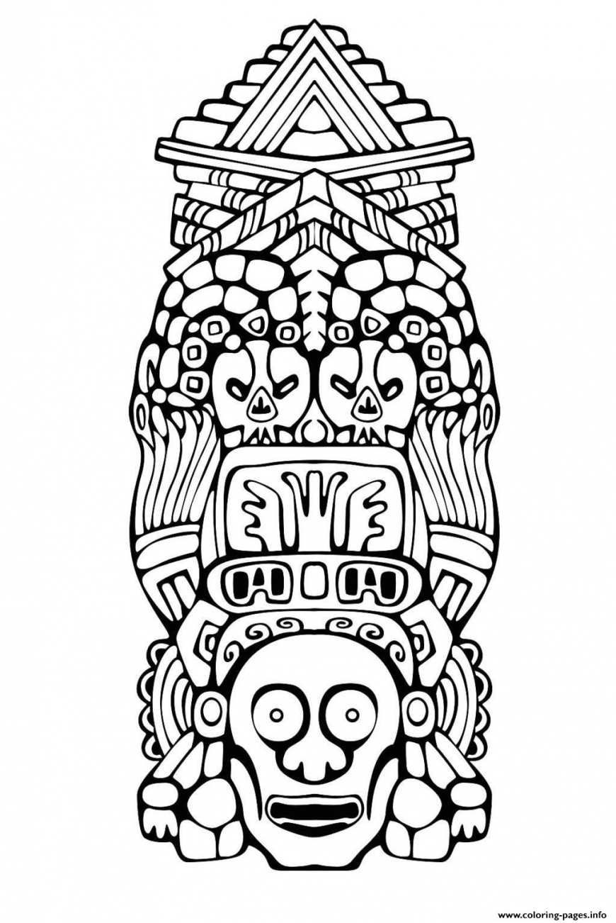 Aztec Calendar Drawing | Free download on ClipArtMag