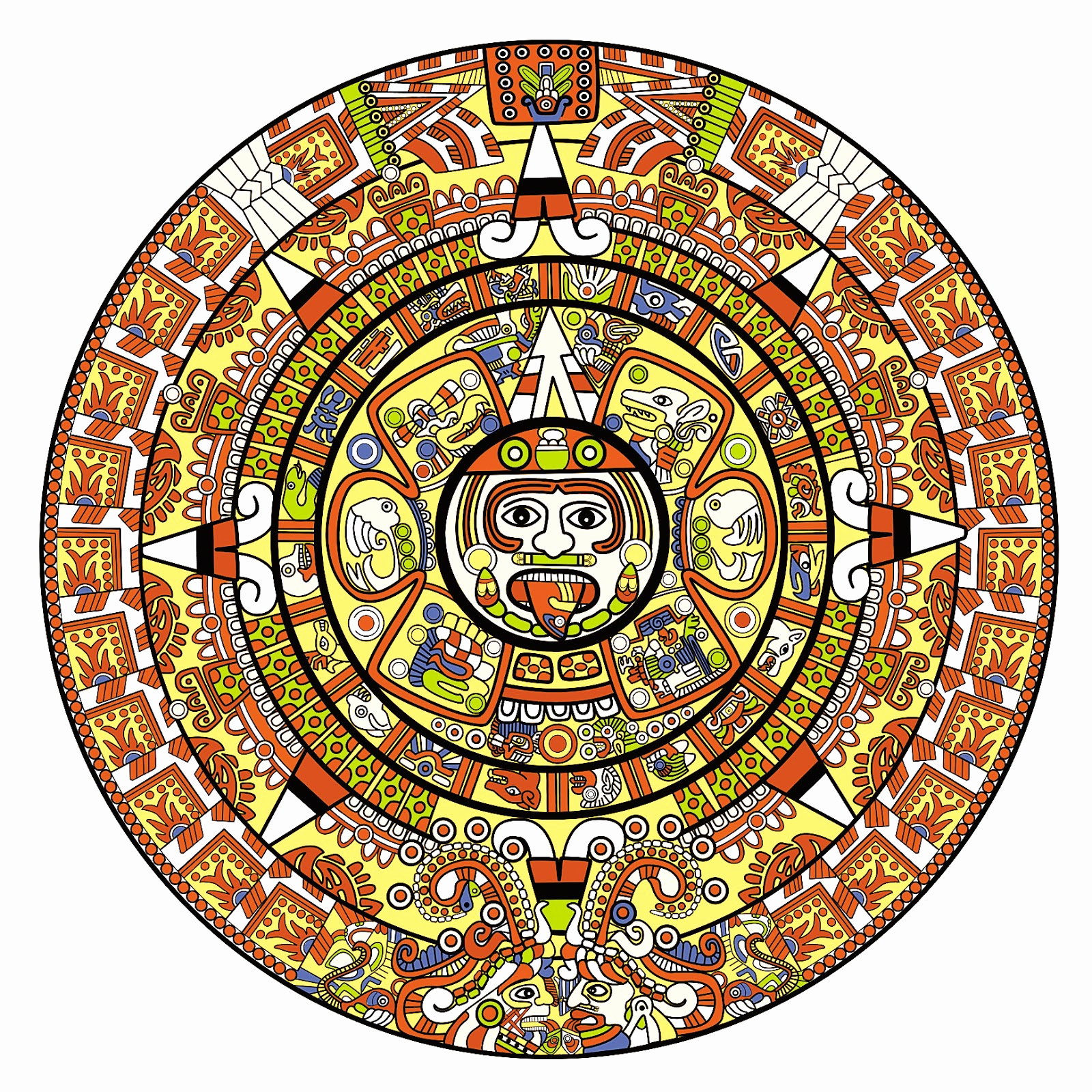 1600x1600 Aztec Mayan Calendar Aztec Calendar Wallpaper Images Online