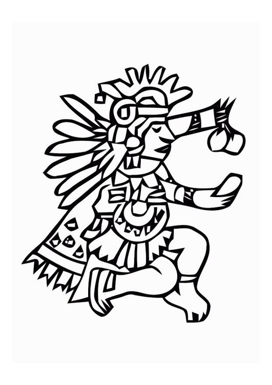 531x750 Coloring Aztec Drawings