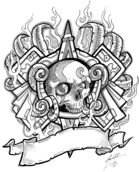 483x600 Aztec Tattoo Designs