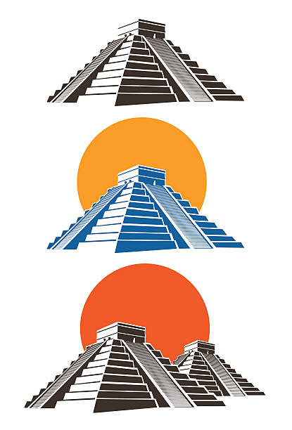 415x612 Aztec Temple Clipart