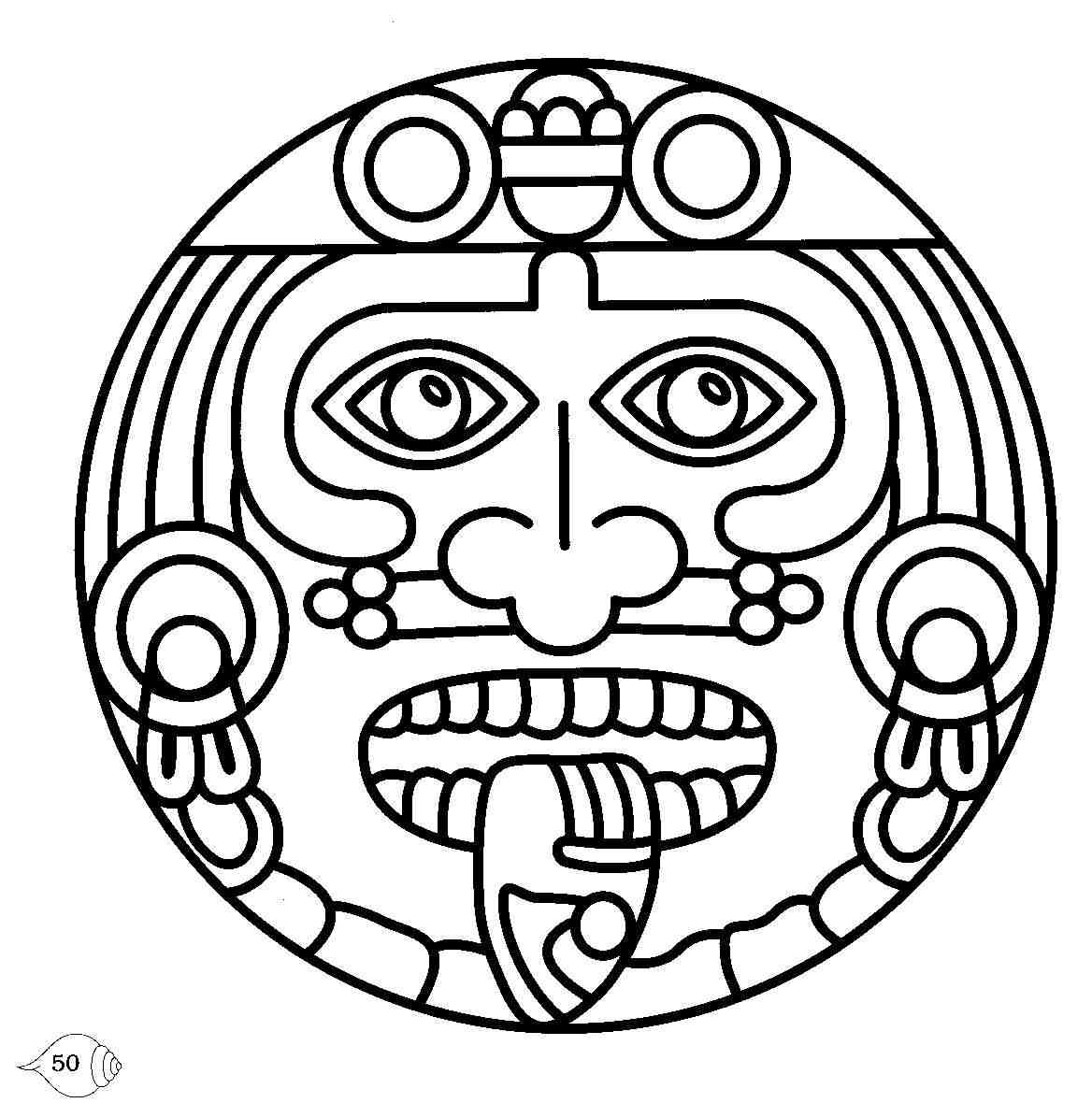 1168x1180 Ancient Aztec Image Design Water Transfer Temporary Tattoo