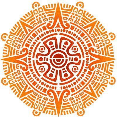 400x407 inca sun symbols retro vintage aztec tribal pattern hard back