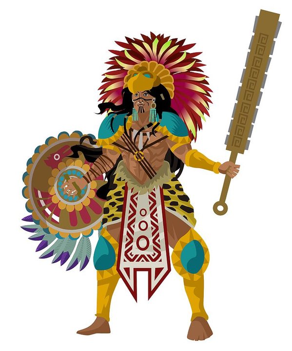 Aztec Warrior Drawing | Free download on ClipArtMag