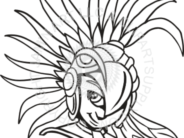640x480 Aztec Warrior Clipart Transparent