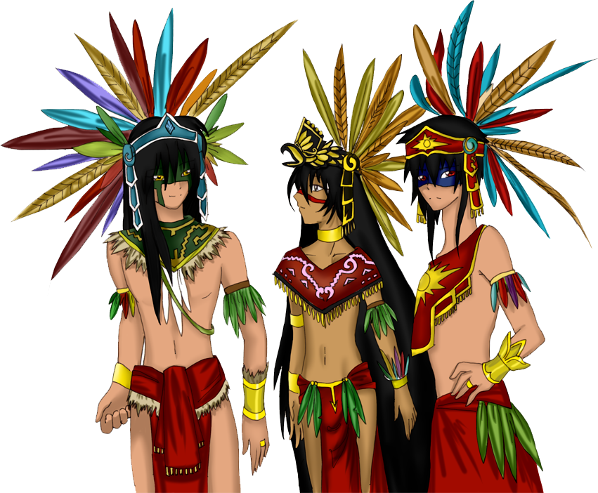 851x702 Charra Drawing Aztec Warrior Girl Transparent Png Clipart Free