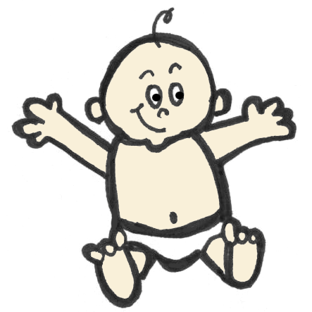 443x443 How To Draw A Baby From The Number Or Letter B Drawing Lesson