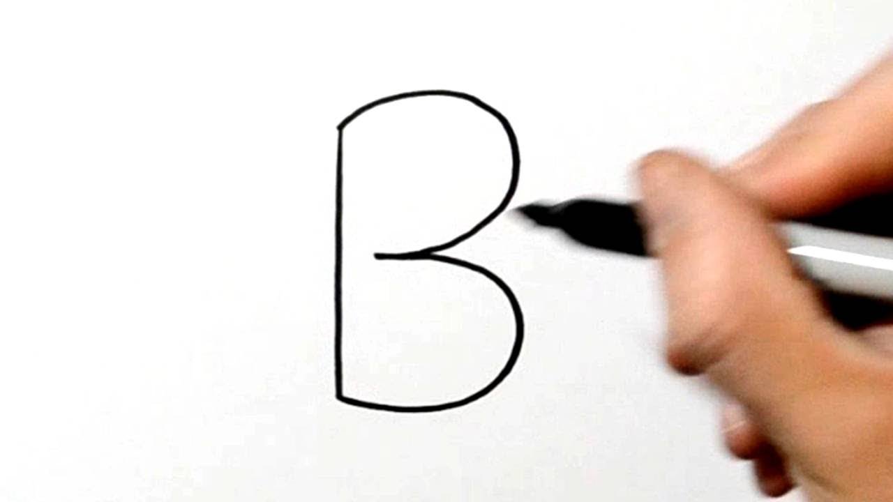 1280x720 How To Draw A Bear After Writing Alphabet Letter B